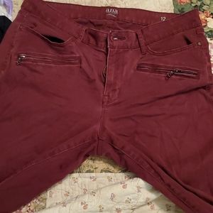 Burgundy jegging 12